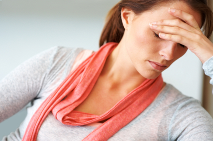 Depressed woman
